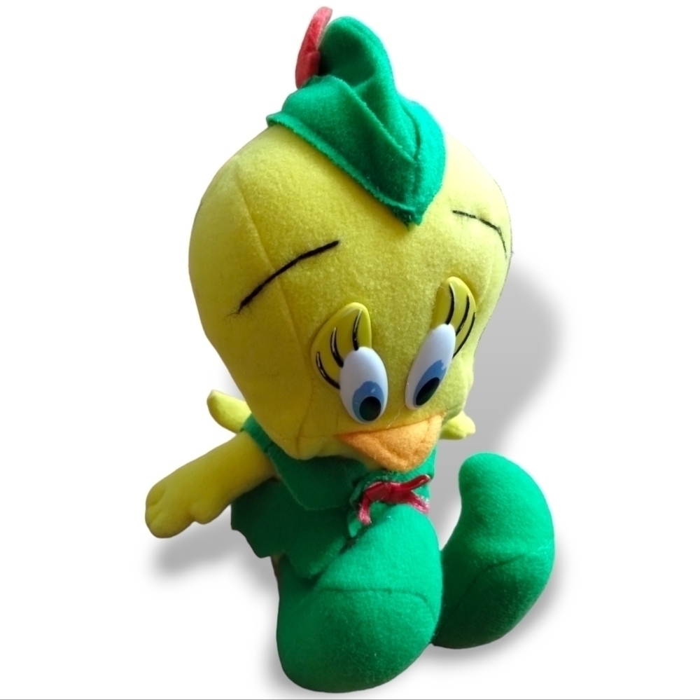 1992 Tweety Bird Plush in Green and Red
